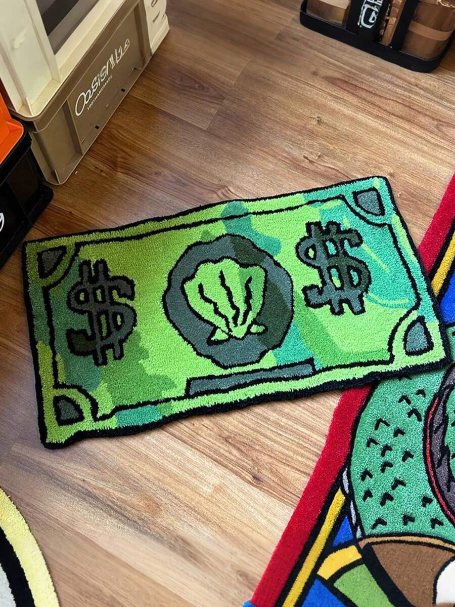 SpongeBob SquarePants 1 件海绵宝宝和蟹老板图案 40cm x 60cm 硬币地毯，适用于卧室、客厅、床边、玄关等家居场所，防滑门垫，是海绵宝宝粉丝和爱好者的理想礼物，也是圣诞节的绝佳选择。 - 彩色 - 查看 1