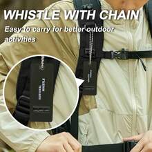 Emergency Survival Whistle With Lanyard - 120dB Loud Safety Alert Whistle For Outdoor Adventures, Camping, Hiking, Hunting & Rescue. Compact, Lightweight & Durable Plastic Design - Single Pack - Army Green - View 6