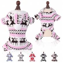 1 pezzo Costume da Cervo Natalizio per Animali Domestici, Tuta in Peluche Pigiama per Cani e Gatti - Multicolore - Visualizzare 25