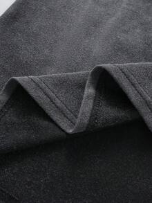 DIYIE Men's Youthful Street Retro-Washed Geometric Eye Print Short-Sleeve T-Shirt Men's Casual Print T-Shirt Men's Cotton T-Shirt - Black - View 5