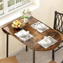 Comedor Plegable Desayunador Mesa Plegable para Cocina Mesa de Comedor Moderno para 2 a 4 Personas para Hogar Oficina o Terraza Desayunador Adecuado para Espacios Pequeños 120 x 60cmOutdoor Dining Tables - Negro - Ver 6