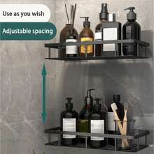 1PC Wall-Mounted Shower Caddy Hanging Portable Corner Shower Caddy Shower Shelf For Inside Shower Bathroom Organizers And Storage Bathroom Shower Shelves Accessories Bathroom Decor - 2pcs - 查看 11
