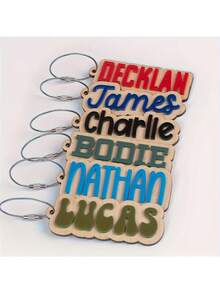 Personalized Best Friend Keychain - Customized Name Gift, Bold Letter Design - Birthday/Christmas Gift For Women, Acrylic Material Suitable For BFF, Couples, Family - Decorative And Practical, Multi-Functional Choice, Including Party Favors, Friendship Memorabilia, Fashion Accessory, High-Quality Engraving Craftsmanship, Smooth Surface Finish, Collectible Keepsake - Style 18 - View 3