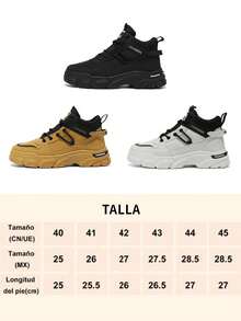 Botas de carga con estilo británico para hombre,Botas Altas de Hombre con Cordones,Botas para hombre de estilo de trabajo al aire libre de color sólido,Zapatillas deportivas para hombre transpirables y cómodas,zapatos de senderismo antideslizantes de suela gruesa, adecuados para practicar senderismo, deportes al aire ropa informal - Amarillo - Ver 11