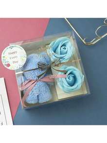 1 Pack, Towel Bear Soap Rose Gift Box, Valentine's Day, Birthday Gift, Anniversary Wedding Gift - Red Valentine's Day Gift Box - Best Gift For Women, Husband And Wife Thanksgiving And Christmas/New Year Gift - Multicolor - View 12