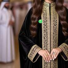 Golden & Green Alloy Brooch With Palm & Crescent Moon Design, Cultural Style Metal Pin Accessory For Festive Wear | Middle Eastern Inspired Fashion Accessory | Saudi Arabia National Day Souvenir | Festive Outfit Decoration - Multicolor - View 4