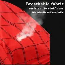 1pc Spider Man Mask Moving Eyes Role Playing Headwear Party Prop Can Blink Spider Man Mask Elastic Festival Gift - Multicolor - View 4