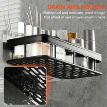 1PC Wall-Mounted Shower Caddy Hanging Portable Corner Shower Caddy Shower Shelf For Inside Shower Bathroom Organizers And Storage Bathroom Shower Shelves Accessories Bathroom Decor - 1Pc - View 1