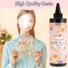 UV Resin - 500/300/200/100/60/30ml Crystal Clear Improved Ultraviolet Curing Epoxy Resin For DIY Jewelry Making, Craft Decoration - Hard UV Glue Solar Cure Sunlight Activated Resin For Casting & Coating, DIY Resin Mold - UV glue - View 7