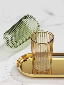 1/4件套家用牙刷架、漱口杯、漱喉杯、旅行漱喉杯情侣套装、洗漱杯、日式设计、刷杯、浴室配件、家居用品 - 彩色 - 查看 4