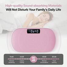 MERACH Vibration Plate, Whole Body Workout Powerful Quiet Vibration Plate Exercise Machine For Weight Loss And Shaping, Auto Or Manual Speed Control, Built-In Bluetooth Speaker - UK Plug(220-240V) - View 6