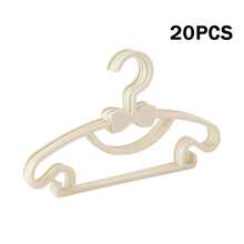 20 piezas de perchas de plástico ligeras | Diseño antideslizante, adecuadas para ropa de jóvenes, estructura ahorradora de espacio, ideal para dormitorio, lavandería, organización del armario de la guardería - Multicolor - Ver 11