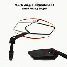1 Pair (Left+Right) Bicycle Rearview Mirror, Bicycle Handle Rearview Mirror Rotating Rearview Mirror Glass Lens, Bicycle Rearview Mirror - Nhiều màu - Xem 5