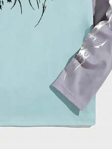 Chemise de dessous à manches longues et col rond pour hommes, respirante et polyvalente, ample et décontractée, style coréen minimaliste, motif classique créatif, t-shirt col rond, coupe ample, Top décontracté pour l'automne