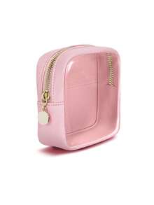 Mini przezroczysta kosmetyczka, organizer na kosmetyki podróżne, woreczek do przechowywania, akcesoria samochodowe, uroczy gadżet, damski organizer podróżny (biały, czarny, różowy, fioletowy, zielony), woreczek, kosmetyczka, niezbędny element podróży - Wielokolorowe - Zobacz 12