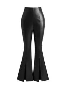 女士时尚二层皮裤，修身百搭