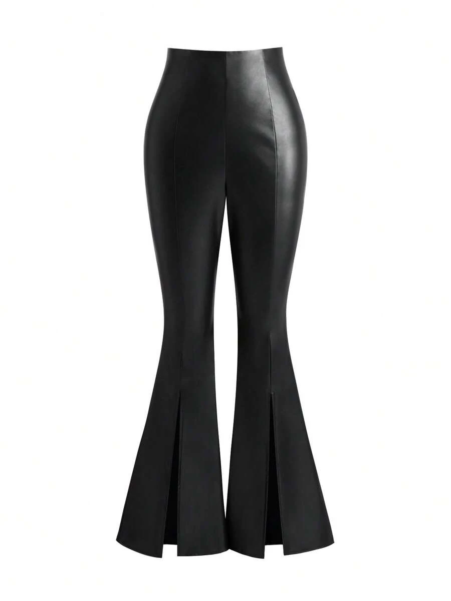 女士时尚二层皮裤，修身百搭