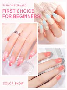 COSCELIA 26PCS Jelly Gel Nail Polish Set 22 Colors 7ML Translucent Gel Nail Polish With 3PCS No Wipe Base Top Coat Gel Crystal Clear Colors Semi-Permanent Nail Varnish Set Nail Art Starter Kit For Nail Beginner Manicure Salon Gifts - Nhiều màu - Xem 4