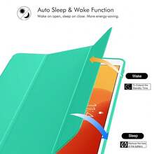Case For IPad 9th Generation 2021/8th Gen 2020/7th Gen 2019 With Pencil Holder - Premium Shockproof Case With Soft TPU Back Cover & Auto Sleep/Wake For IPad 10.2 Inch, Mint Green,Z-MintGreen - Z-mintGreen - View 8