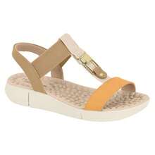 Women's Orthopedic Sandal Modare Heel Spur Comfort Anatomical Massager 7142139 - 芥末色/棕褐色/奶油色 - 查看 1