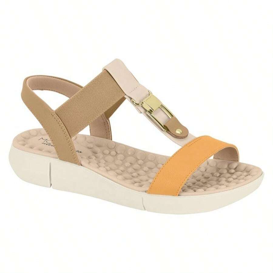 Women's Orthopedic Sandal Modare Heel Spur Comfort Anatomical Massager 7142139 - 芥末色/棕褐色/奶油色 - 查看 1