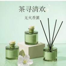 Difusor de Fragancia 50ml - Aroma Gardenia y Té Verde - Ambientador de Varillas para Hogar - Verde - Ver 3