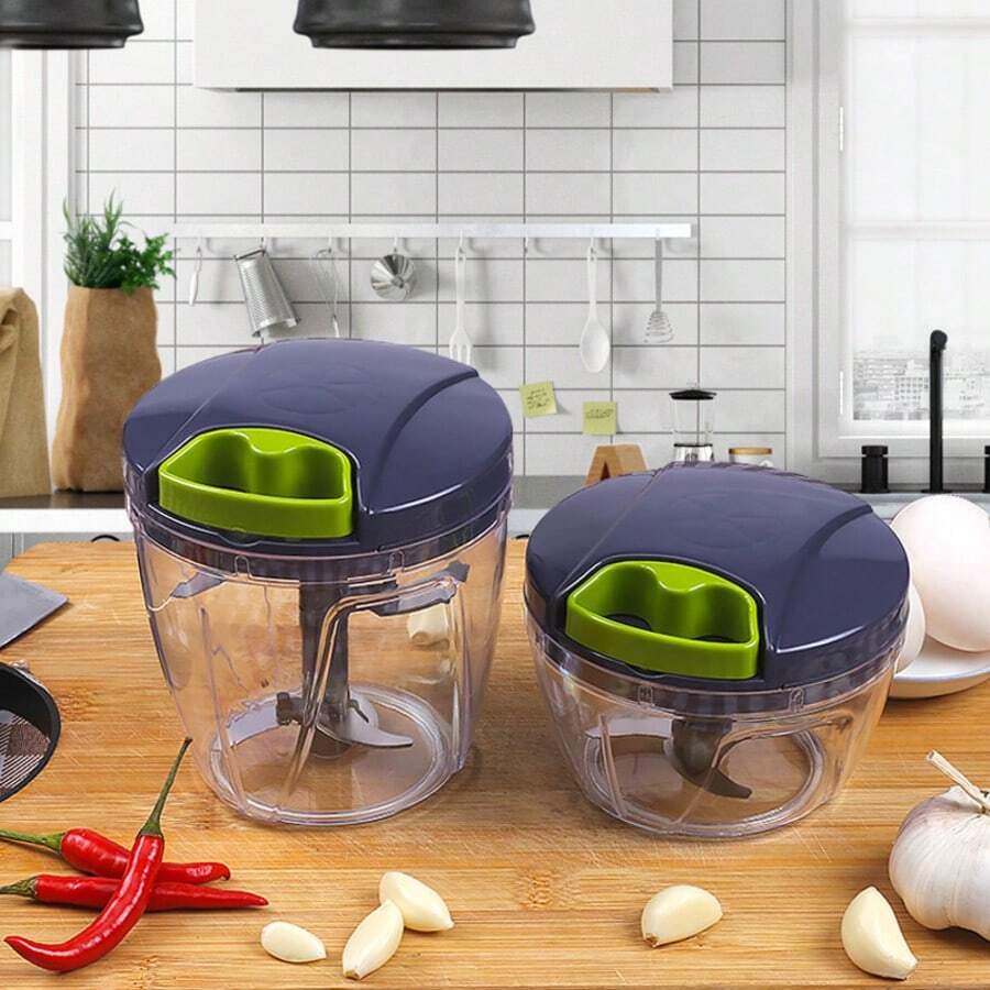 New Garlic Press, Mincer For Mashing Garlic, Crushing Chili Peppers, Mincing Fish, Meat, Manual Mini Food Chopper, Sturdy And Durable Kitchen Tool, Manual Meat Grinder