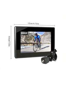 Bicycle Reverse Parking Rearview Camera 4.3-Inch High-Definition Bicycle Rearview System 360° Night Vision Anti-Shake Multi-Car Model Compatibility Reinforced Bracket - Black - View 6
