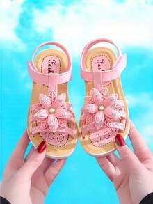 Girls Sandals Fashion Toddler/Little/Big Kid Princess Summer Beach Soft Bottom Slippers
