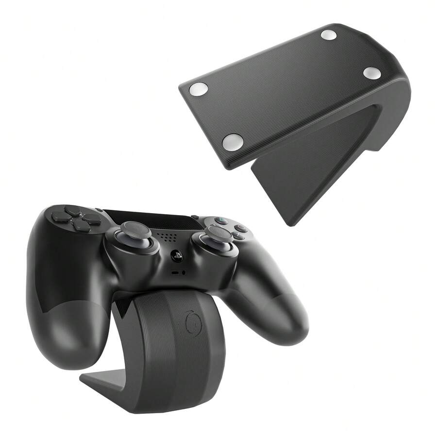 Suporte De Mesa Para Controles Em PLA Impressão 3D - Universal - Preto - Visão 1