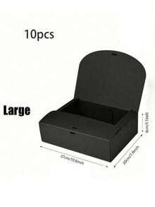 10 sztuk miniaturowych pudełek prezentowych z czarną pokrywką, luksusowe pudełka prezentowe z czarną wstążką na ślub, urodziny, imprezy, dla druhen, na ukończenie szkoły, Walentynki, Dzień Matki