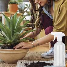 1pc 200ml Gardening Watering Spray Bottle, Succulent Plant Mister, Spray Bottle, Hair Styling Mist Bottle - Clear - View 8