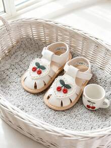 婴儿凉鞋 男婴女婴夏季连衣裙平底鞋沙滩凉鞋 新生儿学步鞋 学步鞋 0-3个月 6-12个月 12-18个月 - 白色 - 查看 13