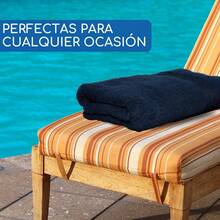 Toallas de Medio baño |   Secado Rápido |   100% Algodón (Azul Marino) - Azul Marino - Ver 5