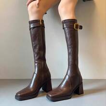 Women Over-The-Knee Boots - Black - View 1