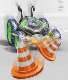 Carro de control remoto diseño cobra, acrobático 4x4 carro todo terreno alcanza hasta 20 km/h. - Verde - Ver 2