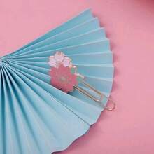 1Pc/2/3Pcs Creative Metal Bookmarks, Exquisite Cherry Blossom Book Clips, Multicolor Flower Bookmarks, Aesthetic Cute Sakura Page Markers, Learning Stationery, Reading Aid For Book Lovers, Students, Women Girls, Teacher Appreciation Gift - Multicolor - View 5