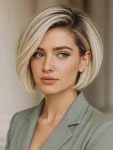 Heat Resistant Chemical Fiber Wigs Daily Wear Women Wigs Sweet Cute Wigs Prom Party Wigs Natural Hair - 白色 - 查看 1