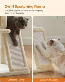 Cat Tree, Cat Tower, Widened Perch For Large Cats, Beige - Beige - View 4