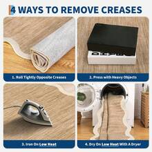 1 pieza Alfombra de área sólida con borde ondulado moderna y lavable para decoración de habitación, sala de estar, dormitorio interior, alfombras plegables para el piso, de pelo corto y suave, sin desprendimiento, para oficinas, pasillo y dormitorio, antideslizante - Camel - Ver 8