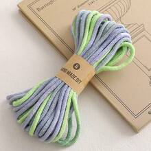 10米 4毫米粗彩色涤纶编织绳 - 多种颜色可选，柔韧防缠绕，适用于户外活动、DIY手工艺品、圣诞装饰、手机挂绳及各种装饰配件 - 耐用涤纶线 - 漸層色 - 查看 10