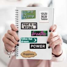 50pcs Graffiti Sticker Pack, Cartoon Stickers For Decorating Phone, DIY Planner, Water Bottle, European And American Style - Multicolor - View 5