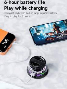 Wireless Portable Outdoor Speaker With Colorful Atmosphere Light And Subwoofer - Multicolor - View 8