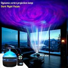2-In-1 Northern Lights & Ocean Wave Projector With Remote Control, Party Lighting Projector, Home Decor LED Color Changing Lamp, Birthday & Valentine's Day Gift - Multicolor - View 7