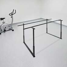 YIYIBYUS Heavy-Duty Walking Assist Bar - 440LBS Load Floor-Mounted Rehabilitation Parallel Bar - Black - View 10