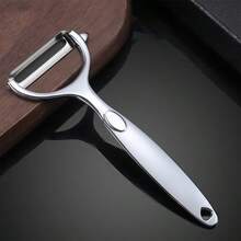 1pc Vegetable Peeler Y-Type Peeler Can Peel Flat And Multi-Functional Machine In One With Peeling And Removal Functions. It Is Suitable For Fruits, Vegetables, Potatoes And Other Items. Essential Kitchen Tool For Indoor And Outdoor Cooking Ergonomic Handle, Durable Kitchenware
