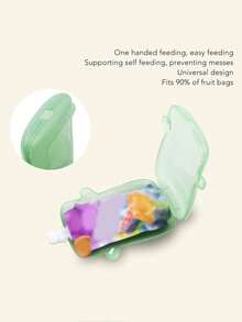 Baby Food Pouch Holder No Squeeze, No-Squeeze Baby Food Pouch Holder – Anti-Press Container For Puree & Juice Pouches, Spill-Reducing Toddler Feeding Tool, Easy-Grip Reusable Holder For Kids, No-Squeeze Pouch Holder For Puree & Juice, Anti-Press Baby Food Pouch Holder