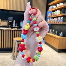 Original Dopamine Beaded Phone Lanyard, Cute Girl Bag Charm, Celebrity Idol CCD Camera Anti-Lost Strap - Multicolor - View 6