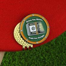 高尔夫配件金属磁性帽夹球标，创意珐琅彩绘球标 - 彩色 - 查看 11