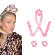 Mcbki Set de rizador sin calor, incluye rizador de terciopelo, diadema, rizador DIY fácil y accesorios, caja de regalo perfecta para mujeres, rizador, rizador sin calor, rizador, productos y accesorios para el cabello, esencial para el salón y los viajes